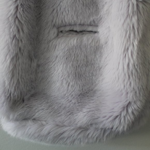 Restoration Hardware Luxe Faux Fur Baby Bunting - Lavender 0-6 months Snow - Picture 9 of 10